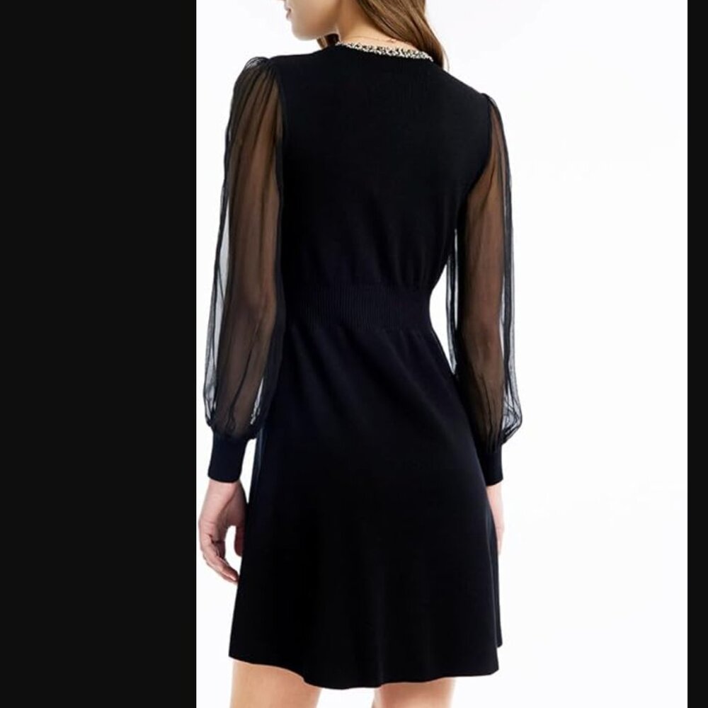 NWT (S/4)Formal Silk or Lace Long Sleeves V Neck Velvet Dresses - Picture 3 of 8